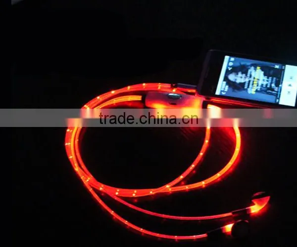 3.5mm LED Earphones For Mobile Phones Music Cell Phones Headphones photo-3