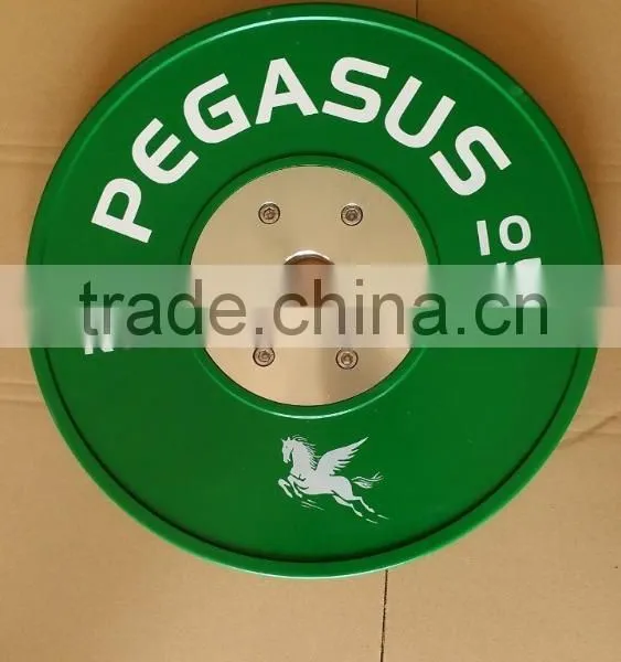 Crossfit 10kg Green Competition Bumper Plates photo-4