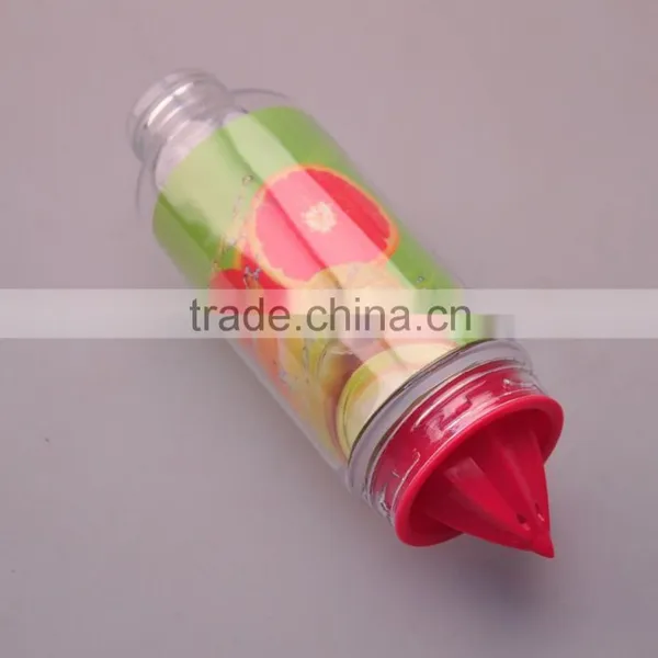 Fruit Infuser Water Bottle/ Plastic Lemon Water Bottle/ Insulated Plastic Water Bottle photo-4