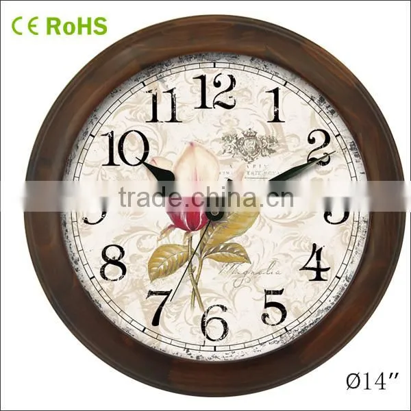 Hot Sales New Products Wooden Clock Cheap Clock Round Shape Clock