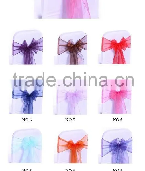 Cheap Chair Sashes Wedding Organza Sashes photo-2