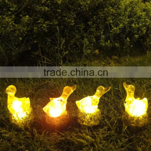 Little Duck Animal Figurines Solar Sensor Lights photo-4