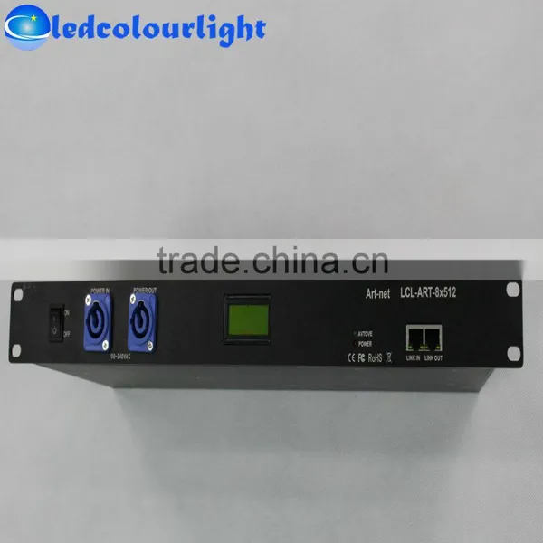 LED Holiday Lighting DMX512 Artnet Controller/ DMX LED Stage Club Bar Lights 8 Universe Artnet Controller/LED Lights Controller photo-3