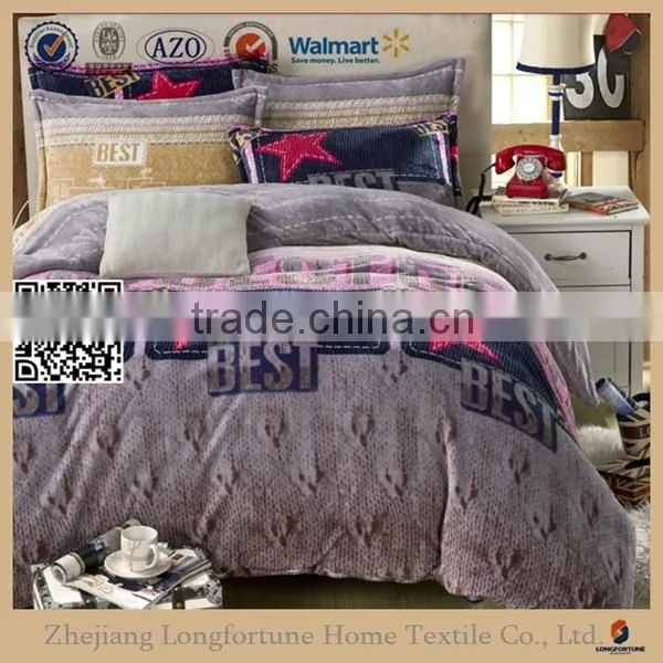Luxury Reactive Printed Four Pieces Bedding Set photo-5