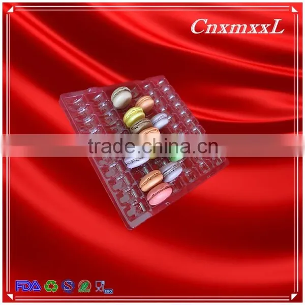 60 Macaron Tray With Clear Plastic Pacakging photo-2