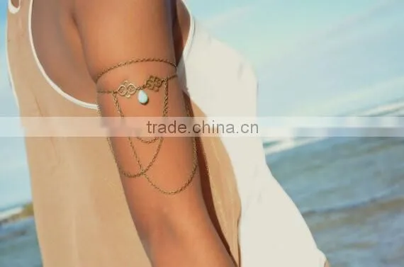 Fashion Hollow Out Auspicious Sign Arm Chain photo-4