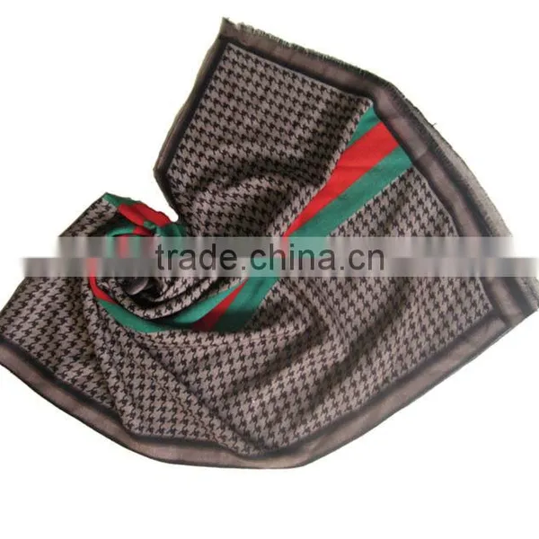 2015 New Season Fashion Simpleness 100% Wool Lady Scarf