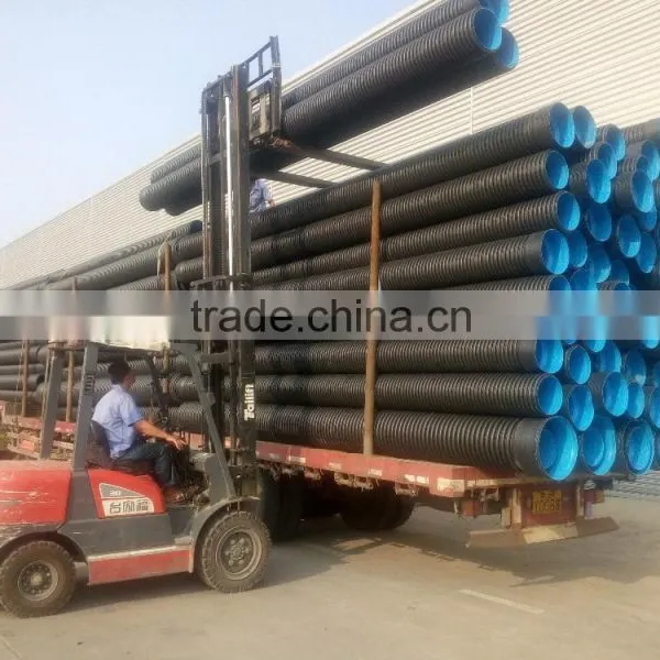 DN800 SN8 HDPE Corrugated Pipe Price for Water Drainage photo-4