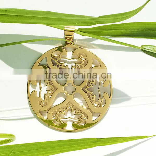 Big Size Laser Cutting Stainless Steel New Design Pendant photo-3