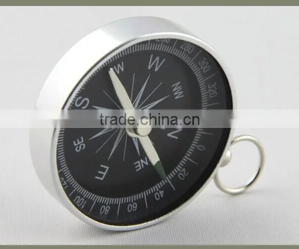 IMAGINE Silver Metal Pocket Outdoor Compass With Keychain photo-5