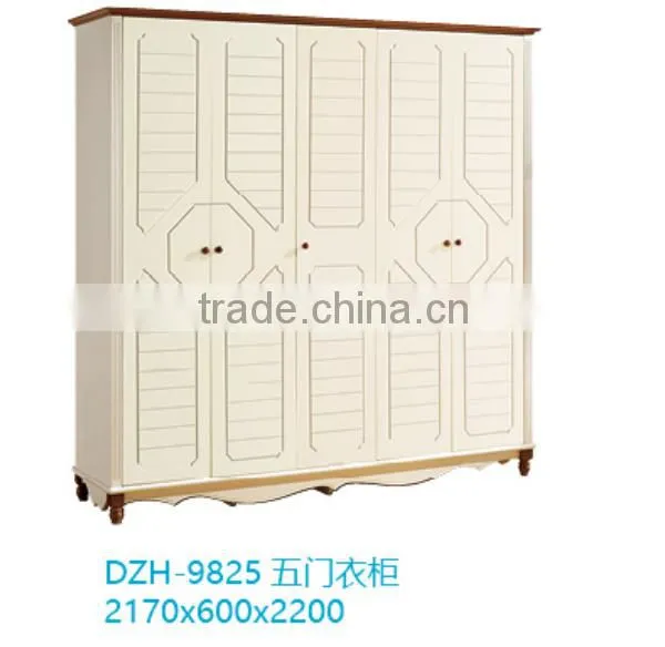 White Wooden Wardrobe for Mediterranean Style Bedroom Furniture Design photo-6