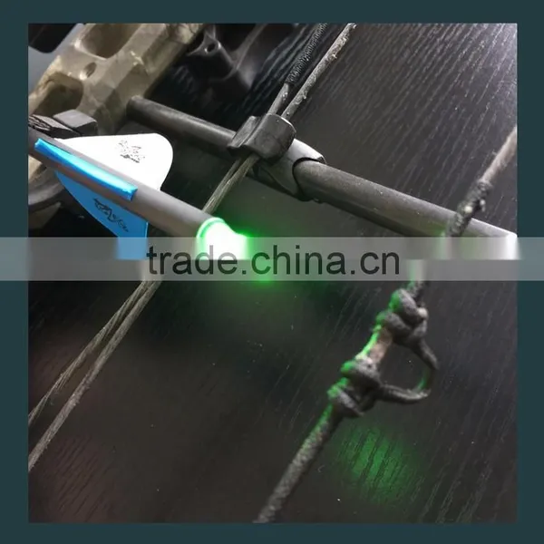 New Lighted Nock Bowstring Activated Different Color for Carbon Arrow Bow Hunting photo-4