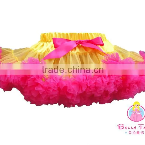 Romantic Tutu Fluffy Tutu Skirt With Ribbon for Kids Satin Tutus Skirt photo-6