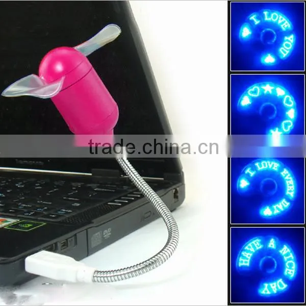 usb programmable message fan