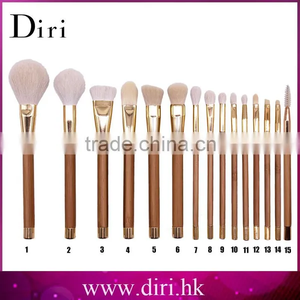 Best Price 15pcs Bamboo Handle Personalized Private Makeup Brush Set photo-4