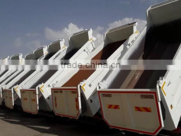 Open End Dump Trailer Half Pipie Tipper Trailer Excavation Tipper Trailer Scrap Tipper Trailer Fishbone Trailer Platform Trailer photo-4