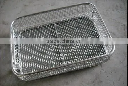 Stainless Steel Wire Basket Fry Basket /cleaning Metal Baskets/drying Wire Basket /rack /medical Instrument Cleaning Baskets photo-3