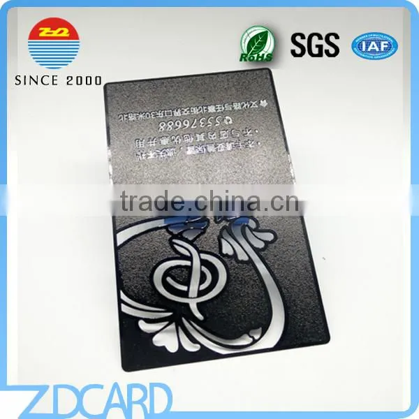 Luxury Electroplate Matt Black Metal VIP Card photo-6