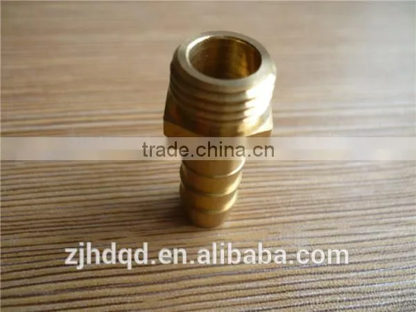 CNC Brass Male Straight Hose Barb Fitting , Hose Oupling photo-5