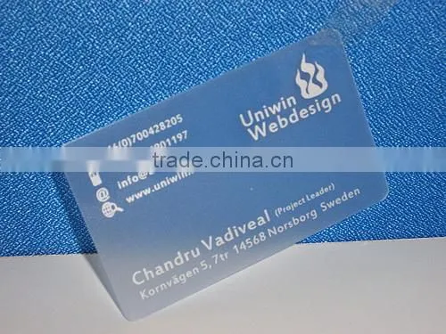 Full Color Printed Clear Business Card/name Card photo-6