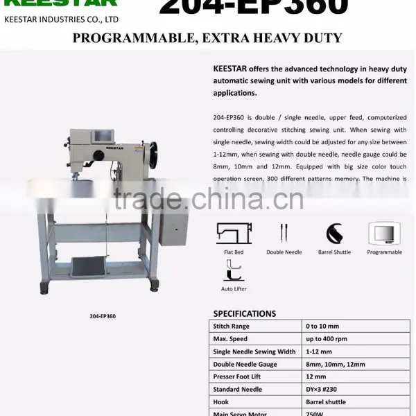 Keestar 204-EP360 Digitally Flat Bed Heavy Duty Computer Sewing Machine photo-3
