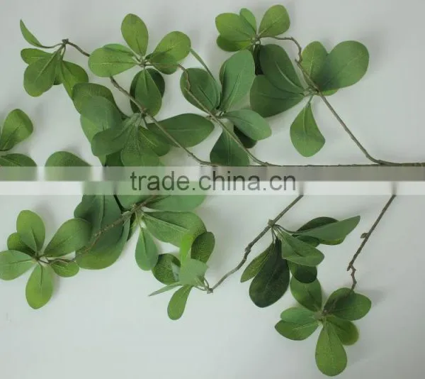 China Indoor/outdoor Fake Leaf Branch NEW Design Artificial Mistletoe Leaf Brach photo-2