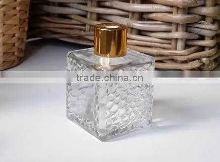 60ml 120ml 180ml 250ml Square Glass Diffuser Bottle With Reed photo-2