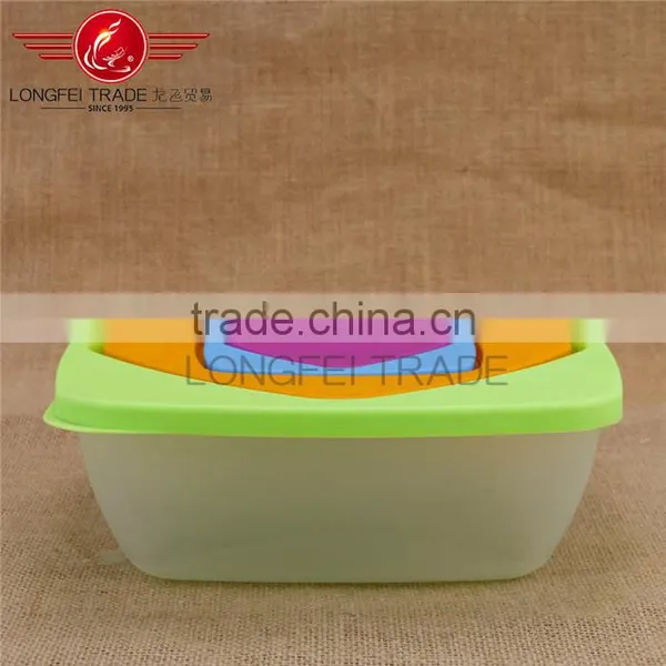 Household Colorful 4pcs Plastic Preservation Box/ Fressness Bowl /crisper Mould photo-3