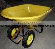 Plastic Double -Wheel Wheel Barrow