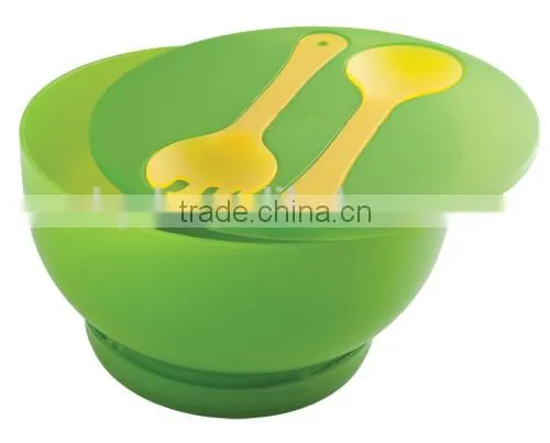2016 Wholesale Plastic Salad Bowl With Lid and Severs Chill Bowl photo-2