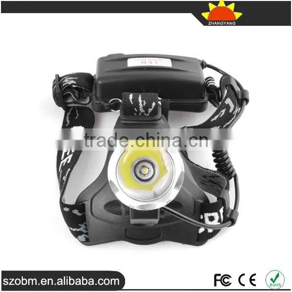 XML T6 Led Headlamp With 18650 Battery,charger and Car Charger photo-5