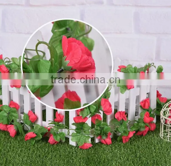 Artificial Hanging Vine Plant Silk Leaf Garland photo-6