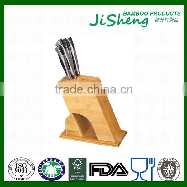 New Design Eco-friendly Bamboo Knife Block photo-3