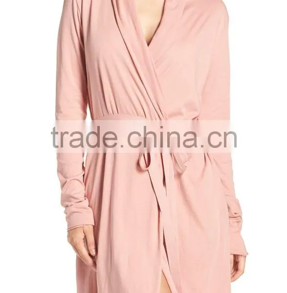 Women Short Robe for Ladies Sleeping Wholesale Custom Made Satin Robe Online Shopping photo-2