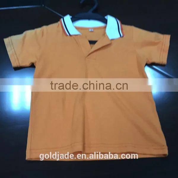 2016 Unisex School Uniform Polo Shirt 100% Cotton School Kids Polo T-shirt photo-5