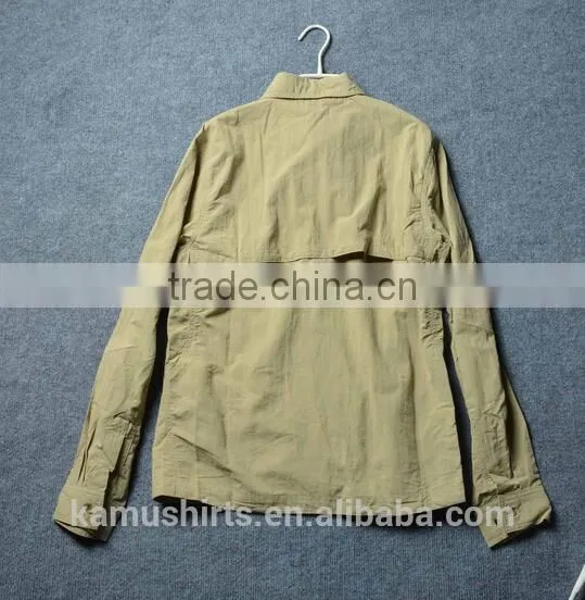 Women Long Sleeve Quick-dry Outdoor Sportswear Shirts Khaki Shirt photo-3