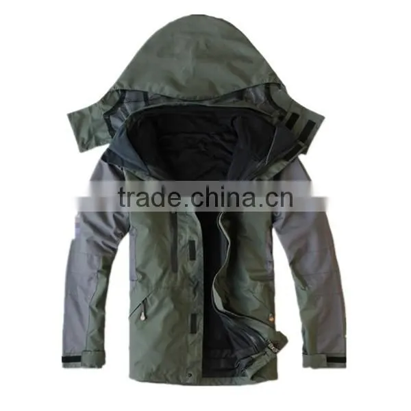 Mens Winter Jacket/ Waterproof Polyester Windbreaker Jacket/winter Jacket photo-3