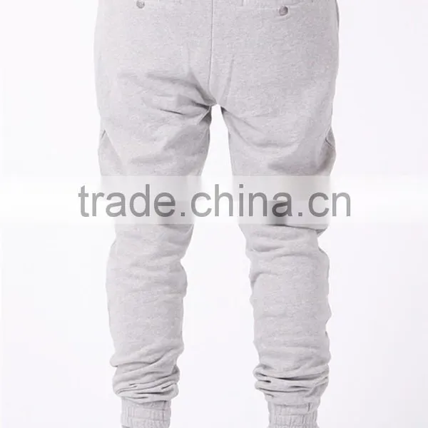 Top Fashion Pants Blank Loose Grey Jogger Cotton Trousers for Men photo-4