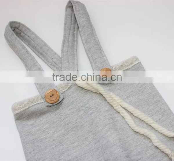 Baby Bodysuit Baby Suspenders Soft Plain Baby Rompers photo-3