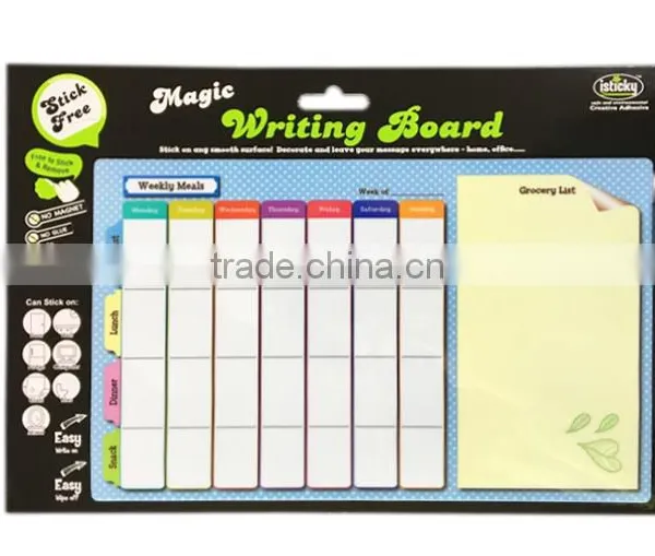 Children Magic Writing Board Cleanable Stick Free Weekly Planner Board With Marking Pen photo-2