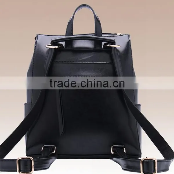 Outdoor Shoulder Bagpack/Women PU Leather Vintage Backpacks photo-6