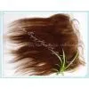 Free Part 13x4 Inch Frontal Lace Closure Bleached Knots With Unprocessed 5A Brazilian Virgin Hair,6# Color Straight Hair,Lace Frontal Closure photo-2