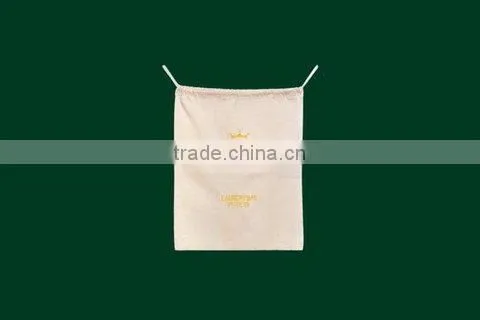 Custom Logo Cotton Laundry Bag With Rope photo-4