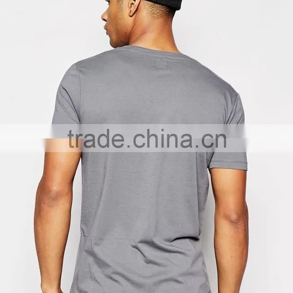 Good For Man V- Collar Top Short Sleeve Concise Casual T-Shirt photo-2