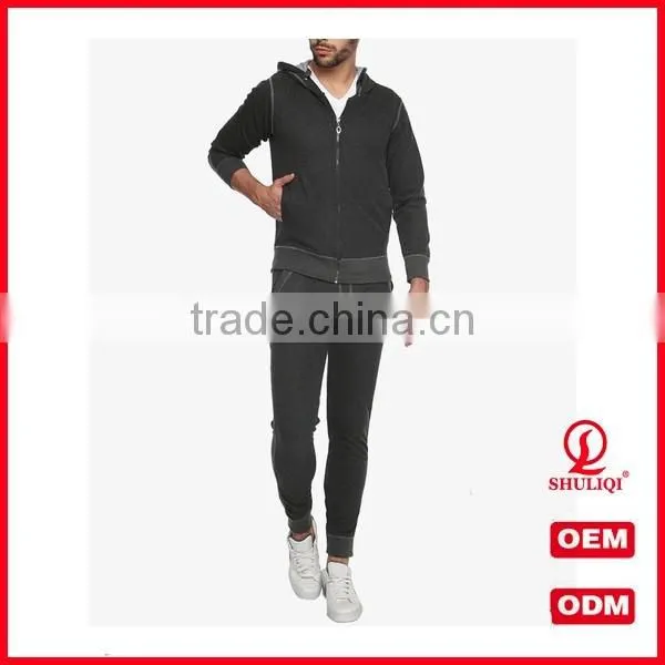 New Design Athletic Wear Cotton Comfortable Quality Sport Suit / Custom Sport Tracksuit for Men Wholesale H-1911 photo-2