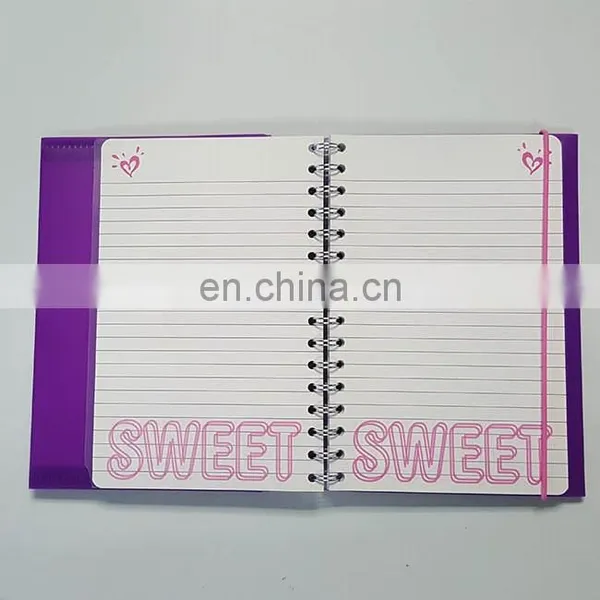 17*22*2cm Custom Made Printed Led Flashing Notebook Cheap Diary With Push Button photo-6