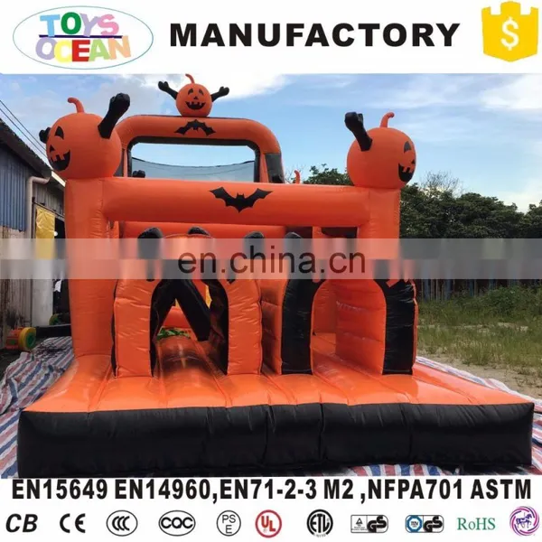 Crazy Halloween Inflatable Haunted House Obstacle Course for Kids photo-2