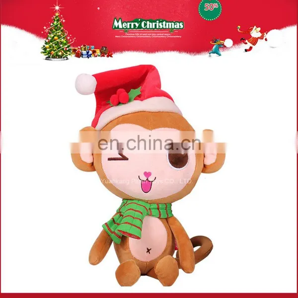 2016 Christmas Stuffed Animal Plush Monkey Toys Dolls photo-2