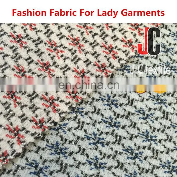 B2794 JC Shaoxing T/R Span Lurex JQD Fabric Knit Jacquard photo-5