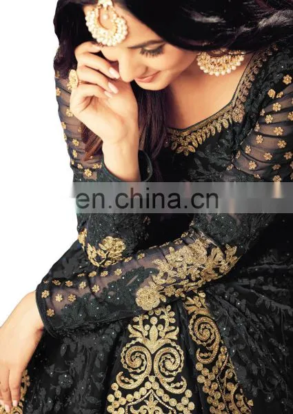 New Engagement Wear Heavy Embroidery Anarkali Suits 2018 (Semi-Stitched) photo-2